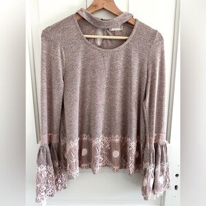 Altard State flare sleeve blouse